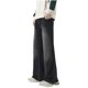 thumbnail image 1 of Pantalones largos de moda para hombre, casuales, de color sólido, con bolsillos y cremallera, cintura elástica, de poliéster., 1 of 4