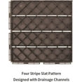 thumbnail image 3 of TOTAL Outdoor Living 12" x 12" Composite Deck Tiles,44 Pack Interlocking Plastic Flooring for Patio, Deck,and Outdoor Spaces, Dark Brown, 3 of 7