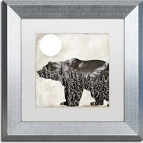 Trademark Fine Art "Going Wild VI" Canvas Art by Color Bakery, White Matte, Silver Frame