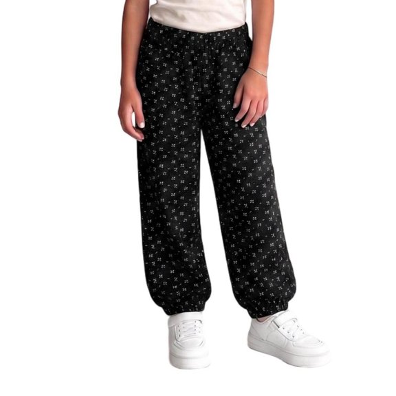 ATOGUTA Sweat Pants Girls High Waist Lightweight Activewear Pants Casual Comfy Trackpants for Teens Black