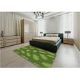 thumbnail image 4 of Ahgly Company Indoor Square Patterned Seaweed Green Area Rugs, 3' Square, 4 of 6