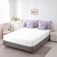 thumbnail image 4 of YST 7Pcs Kids Butterfly Comforter Set with Sheets, Purple Butterfly Bedding Set for Kids, Polyester, Comforter & Duvet Type, King (1 Count), 4 of 5