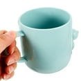 thumbnail image 3 of LEORX 2Pcs Plastic Bathroom Cups for Toddlers Cute 3D Bear Design Assorted Colors for Rinsing and Drinking, 3 of 8