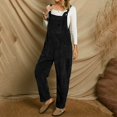 thumbnail image 3 of REALiKUN Overalls for Women Adjustable Straight Leg Long Pants Bib Overalls Comfy Sleeveless Baggy Jumpsuit Pockets, 3 of 3