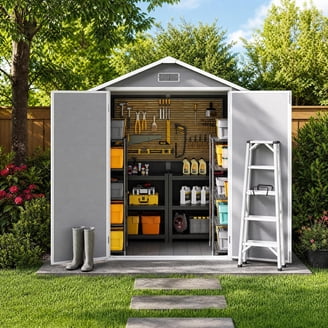 80cmセット　即購入OK Keter Oakland 7.5x15 ft. Durable Resin Outdoor Storage Shed With