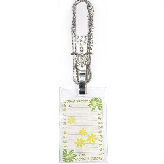 Souvenir Lanyard Honu Charm Landyard White 082