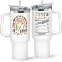 Aunt Gifts - Aunt Gifts from Niece, Nephew - Gifts for Aunt, Auntie Gifts - Aunt Birthday Gift, Mothers Day Gifts for Aunt, Aunt Valentine Gifts - Gifts for New Aunt, To Be Aunt - 40 Oz Tumbler