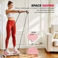 thumbnail image 5 of MERACH Slim Waist Twister, Silent Ab Toner for Women, 300 lbs Capacity, Core Workout Board for Home Gym, Pink, 5 of 12