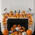 thumbnail image 5 of Simulated Maple Leaf Halloween Rattan Garland for Fall Decorations Indoor Outdoor Autumn Party Hanging Vines, 5 of 6