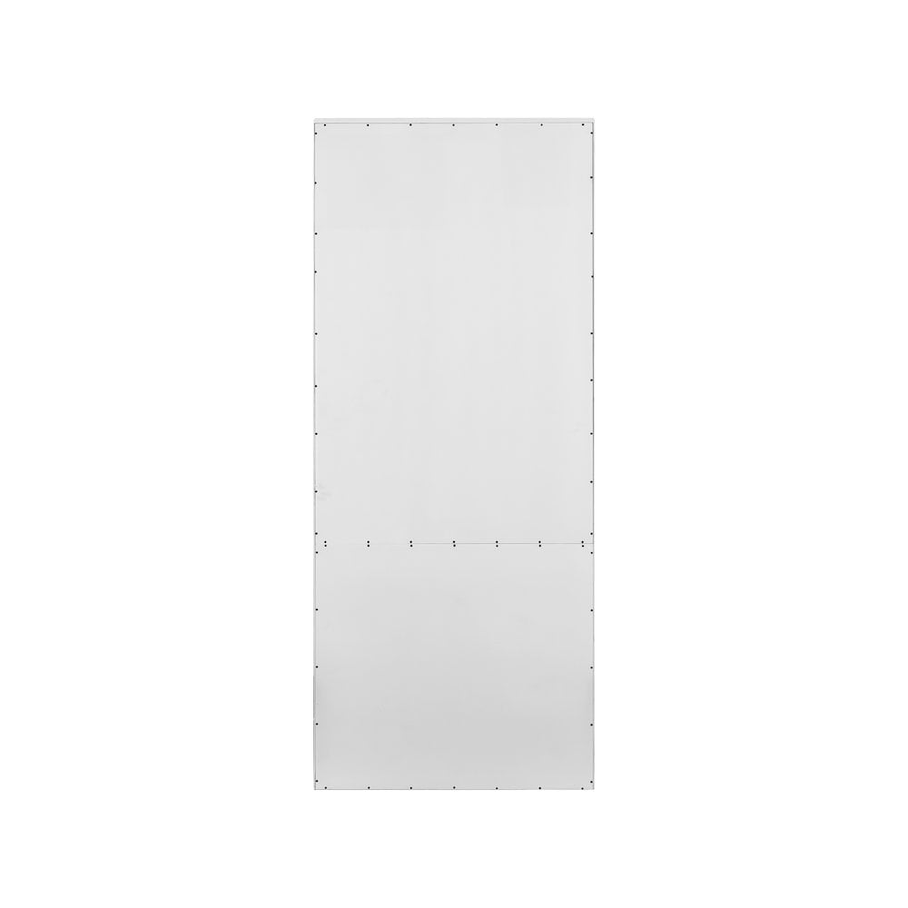 Modern Wood Lower Doors Bookcase Office Bookcase in White
