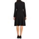 thumbnail image 3 of INSPIRAR CHIC Vestidos Elegantes de Oficina para Mujeres con Cuello Cuadrado, Manga Larga, Plisado, Corte A, Talla XS, Negro, 3 of 6