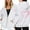 White, variant on Zip Up Hoodie Women Oversized Y2k Pink Ribbon Printed Sweatshirt Casual Long Sleeve Fleece Jacket Lightweight Fall Hoodies with Pockets (Beige, XXXL)