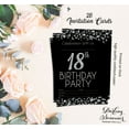 thumbnail image 5 of Darling Souvenir Black Birthday Invitation Card 28 Pcs Fill or Write In Blank Invites Printable Party Supplies 5 x 7 Inches, 5 of 5