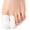 white, variant on Bukihome Small Toe Protector Caps, 10 Pack Medical Grade Silicone Gel Sleeves, Cuttable & Washable for Pain Relief Blisters Corns