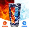 thumbnail image 5 of Logiee Snowflakes2 Print 20OZ Car Cup with Lid, Stainless Steel Vacuum Insulated Double Wall Travel Tumbler, Durable Insulated Coffee Mug,Thermal Cup with Straw-Without Straw, 5 of 8