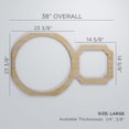 thumbnail image 3 of Ekena Millwork 38 "W x 23 3/8"H x 3/8"T Large Hemingway Decorative Fretwork Wood Wall Panels, Birch, 3 of 3