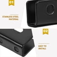 thumbnail image 3 of Raindrops 8Pcs Metal Mirror Clips Black Simple Design for Professionals Homeowners, 3 of 7