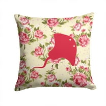 Stingray Shabby Chic Yellow Roses Fabric Decorative Pillow