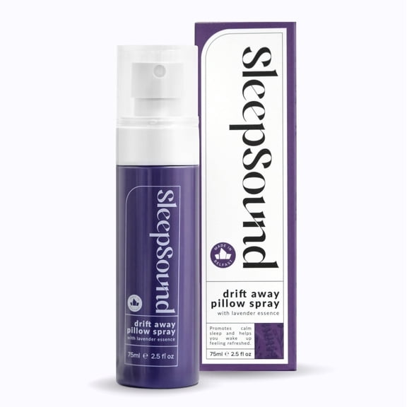 SleepSound Drift Away Irish Lavender Pillow Spray, Natural Sleep Aid, Aromatherapy, 1-Count, 2.5 fl oz