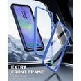 thumbnail image 4 of Poetic Guardian Case for Samsung Galaxy A36 5G, [2 Front Frame] [20 FT Mil-Grade Drop Tested] [Screen Protector Work with Fingerprint ID] Full Body Shockproof Rugged Clear Cover, Blue/Clear, 4 of 7