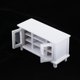 thumbnail image 3 of Gabinete de TV de madera miniatura 1:12 Sunnimix Mueble de TV para casa de muñecas Blanco, 3 of 8