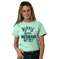 thumbnail image 3 of Cute Hippie Heart Mermaid Sprit Women's Graphic T Shirt Tees Brisco Brands X, 3 of 6