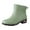 Green, variant on XIMIN Rain Boots for Women Waterproof Low Top Garden Ankle Shoes Solid Color Non Slip Mid Calf Rainboots Ladies Outdoor Workout Fashion Rain Shoes (37, Beige)