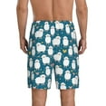 thumbnail image 5 of Salouo Cute Sheep And Hearts Pattern Men's Sleep Pajama Shorts,Pajama Bottoms Elastic Waistband Sleep Pajama Short PJ Shorts for Men -XX-Large, 5 of 6