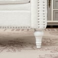 thumbnail image 5 of Classic Teddy Velvet Sofa, Upholstered Tufted Single Couch Armchair with Removable Cushion Solid Wood Legs for Living Room Bedroom Apartment, 5 of 14