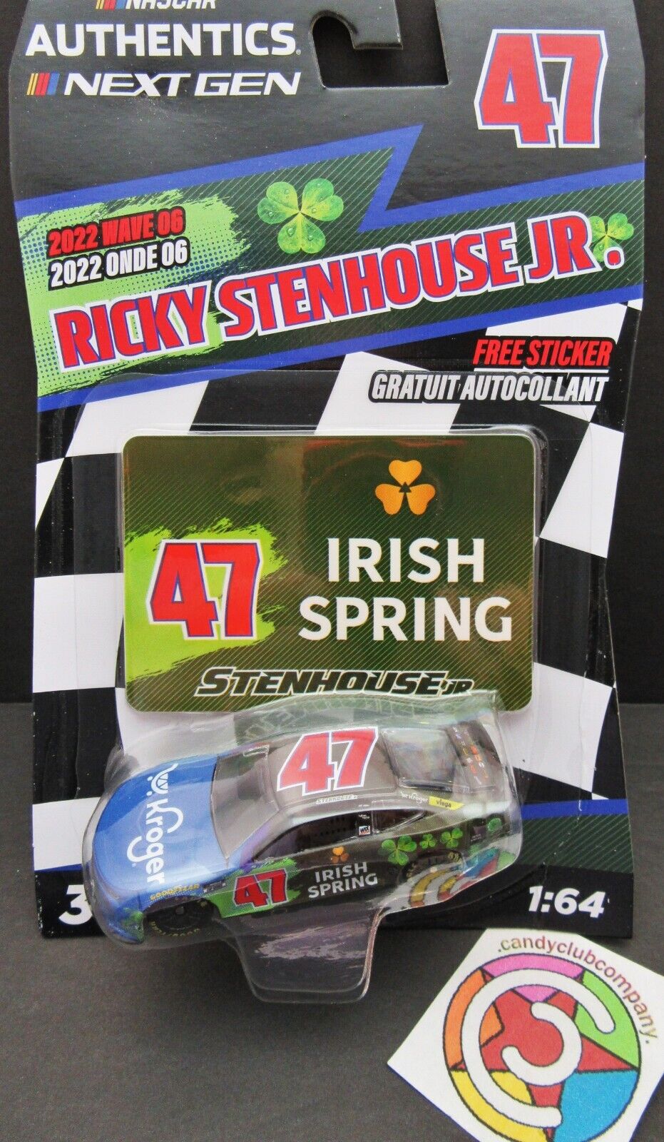 Ricky Stenhouse Jr ~ Irish Springs ~ NASCAR Authentics ~ Die Cast 1:64 Scale