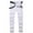White, variant on Mens 100%Denim and Big Men's Baggy Jeans for Men Ripped Jeans Zipper Wash Elastic Trend Outdoors Trousers White S