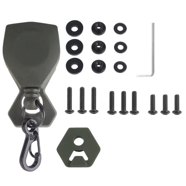 Cascón Lanyard NVG 360 Grados Rotación Accesorios (Dark) Verde