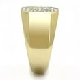 thumbnail image 4 of Anillo Color Oro Para Hombres de Acero Inoxidable Cruz Cama de Diamantes, 4 of 4