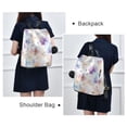 thumbnail image 4 of FORMRS Women's Travel Backpack Purse Anti-Theft Hidden Pockets Casual Shoulder Bag, Purple Flower Pattern, 4 of 7