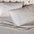 thumbnail image 3 of Decorative Italian Paisley Cotton-Rich Sheet Set - King, White, 3 of 7