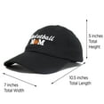thumbnail image 3 of DALIX Basketball Mom Hat and Caps for Women in Black, 3 of 7