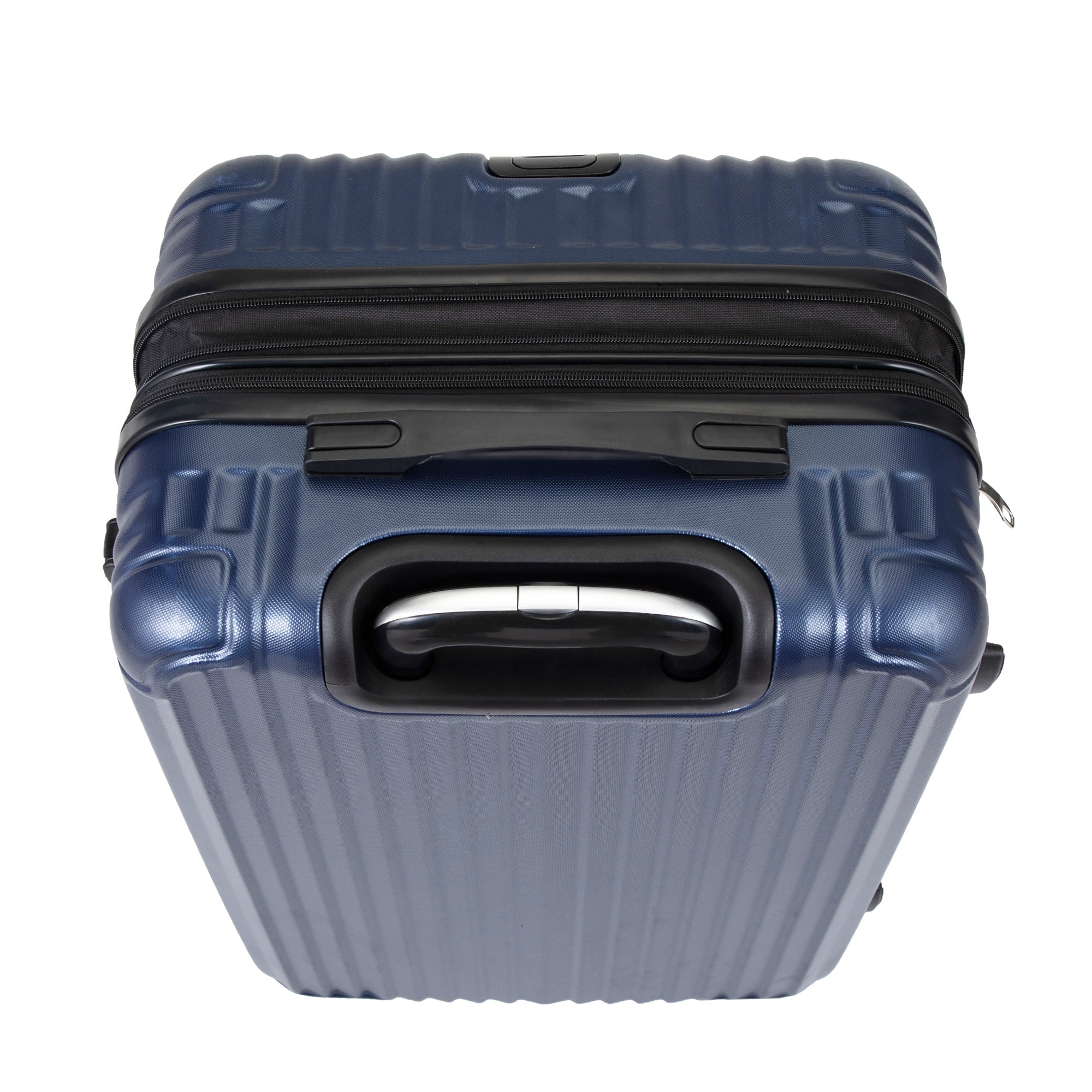 Kepooman Expandable Suitcase, Vertical Striped Suitcase, 3-piece Set, Blue Kepooman Expandable Suitcase, Vertical Striped Suitcase, 3-piece Set, Blue