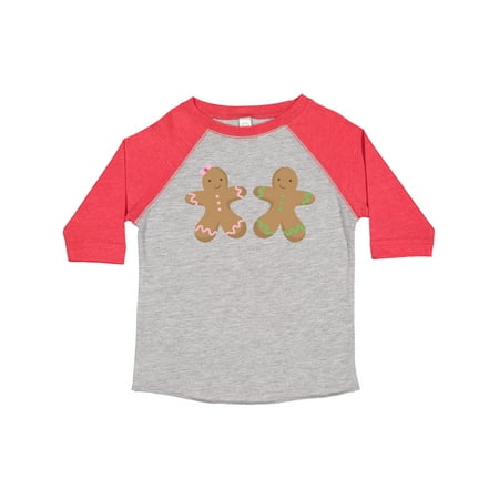 

Inktastic Twin Gingerbread Boy and Girl Co Gift Toddler Boy or Toddler Girl T-Shirt