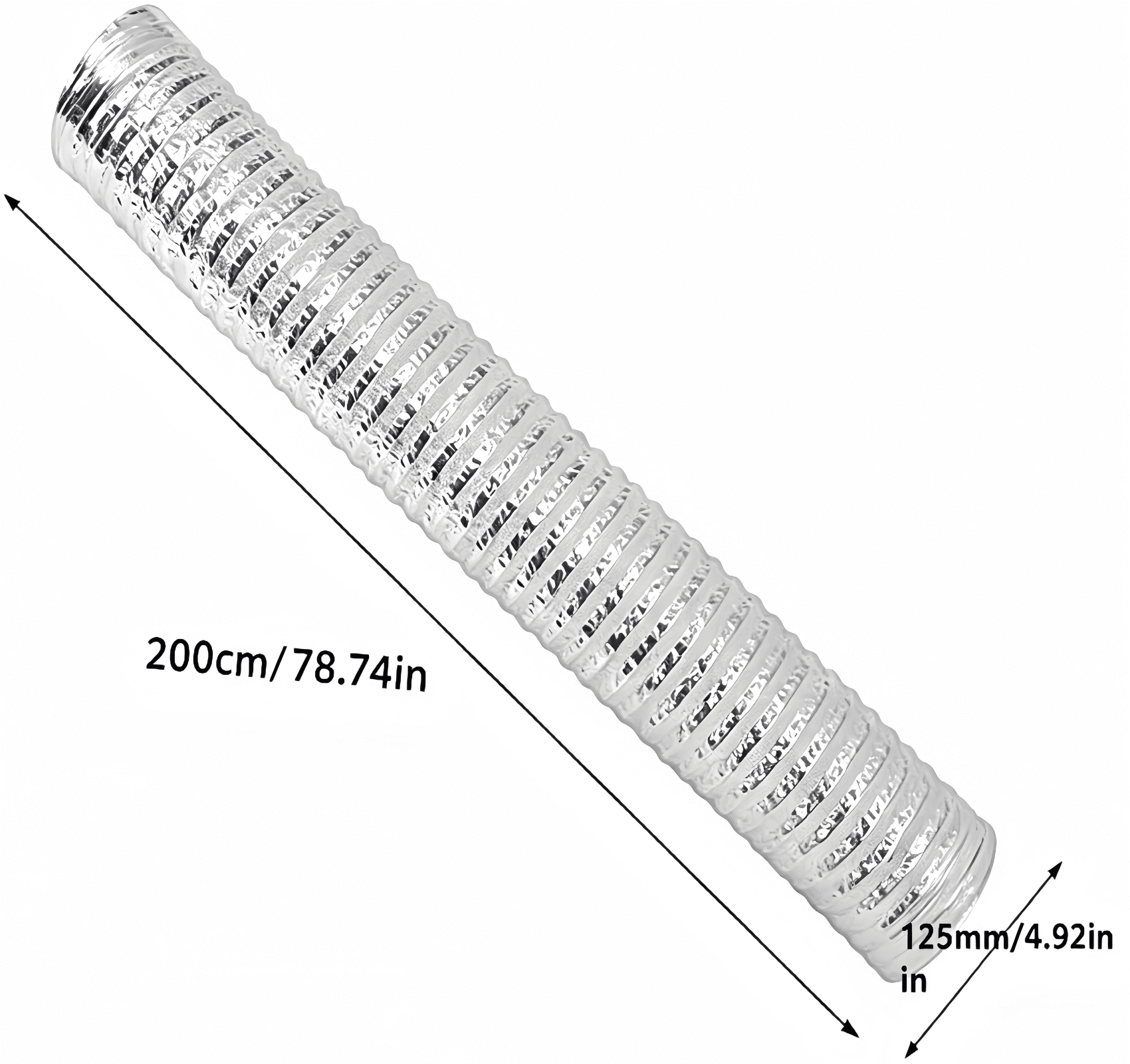 5 inch id 5 ft Flexible Aluminum Duct Hose for Dryer Range Hood Vent
