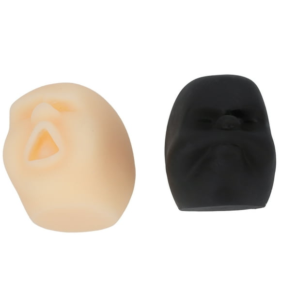 Funny Human Face Emotion Balls, Soft TPR 2Pcs Stress Relief Squeeze Ball Interesting For Kids Adults For Anxiety Relief