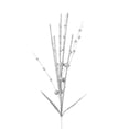 thumbnail image 1 of Planta de simulación polvo pegajoso rama de bayas-plata espuma de 60 cm + polvo pegajoso 6 tenedores con bayas (4 bolas por tenedor) + dos hojas + 6 columnas de espuma para tenedor, 1 of 12