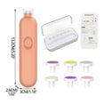 thumbnail image 2 of Baby Nail Trimmer, Electric Nail File Kit, 6 Grinding Heads, Quiet Operation, Safe for Newborns, Toddlers, Kids, USB Rechargeable, 2 of 7