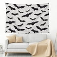 thumbnail image 4 of Halloween Tapestry halloween Decor, Halloween bats grey cool print Halloween Decorations Wall Tapestry Aesthetic, Tapestry Wall Hanging for Bedroom, Livingroom, Dorm Decor - 60x40in, 4 of 6