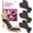 Black, variant on 3/4 Length Gel Heel Insoles for High Heels, Prevent Sliding Forward & Blisters, Cushion Pads for Women's Dress Shoes & Sandals, 2 Pairs,Black,Size L