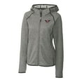 thumbnail image 2 of Women's Cutter & Buck Heather Gray Auburn Tigers Mainsail Sweater-Knit Full-Zip Hoodie, 2 of 3