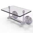 thumbnail image 2 of Que New Collection Two Post Toilet Tissue Holder with Glass Shelf - Brushed Bronze, 2 of 2