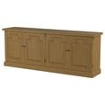 thumbnail image 3 of Kingfisher Lane 4-Door Dining Sideboard Buffet Cabinet in Rustic Honey, 3 of 9