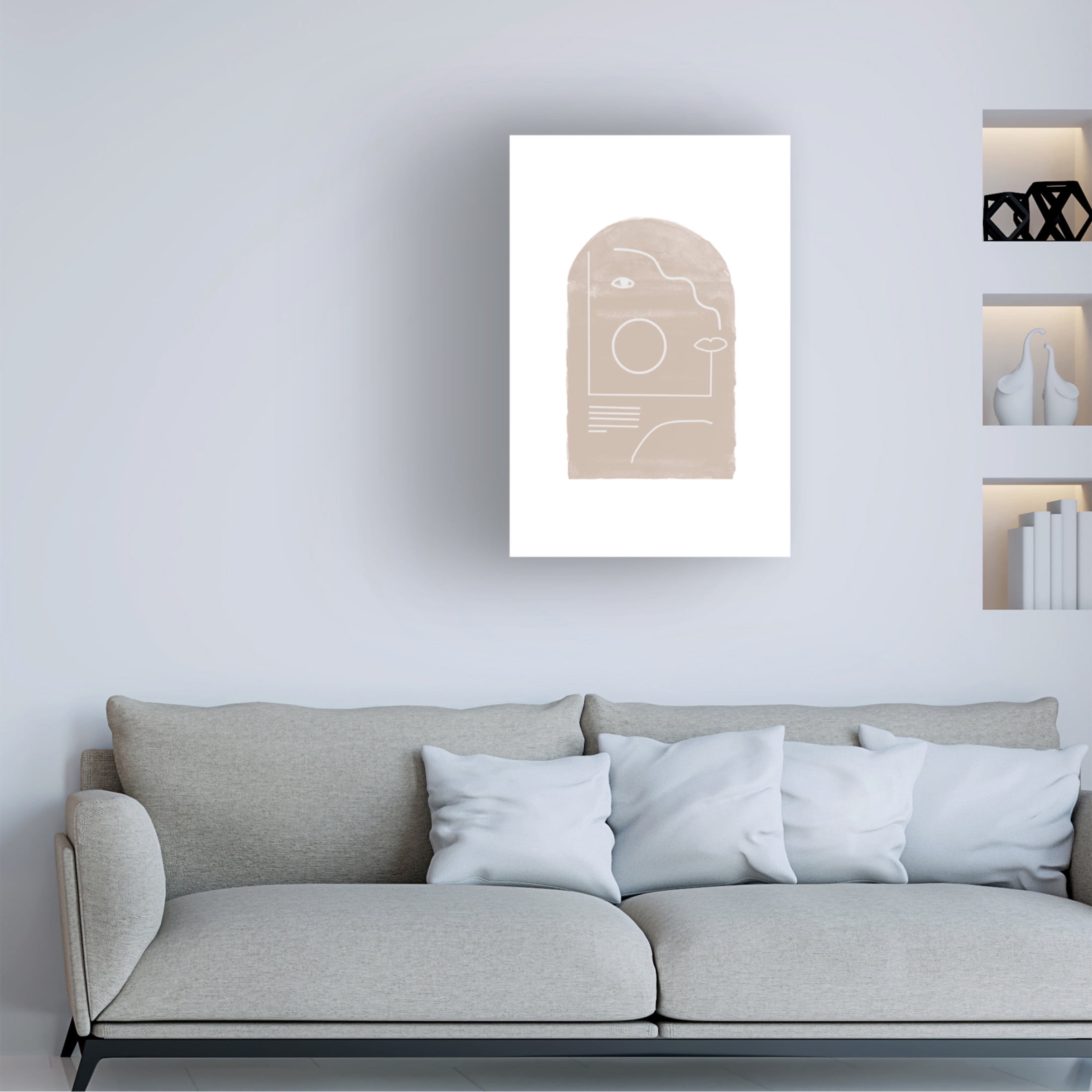 Trademark Fine Art THE MIUUS STUDIO Soft Composition No6 Canvas Wall Art
