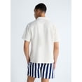 thumbnail image 3 of Free Assembly Men's Textured Camp Shirt with Short Sleeves, Sizes S-3XL, 3 of 6