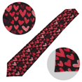 thumbnail image 2 of Ryvnso Red Hearts on Black Table Runner Tablecloth Home Decoration 13 x 70 inches, 2 of 6
